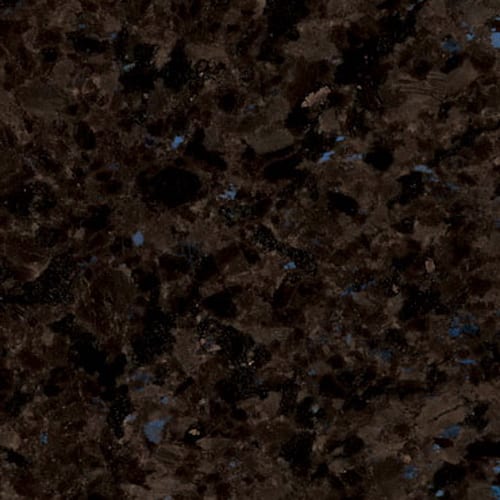 Labrador Antique granite slab face, photographed for the factory catalog — near-black brown overall.