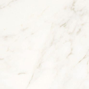 Calacatta marble slab face, photographed for the factory catalog — near-white gold overall.