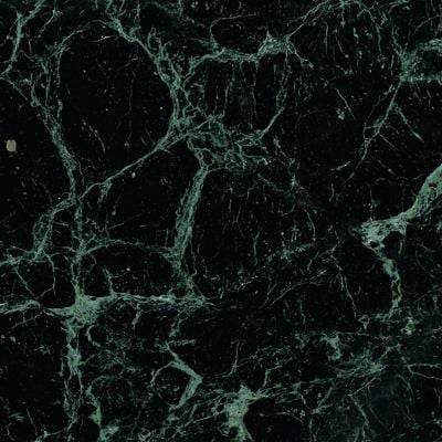 Indian Green marble slab face, photographed for the factory catalog — near-black green overall.