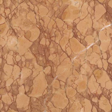 Nembro Rosato marble slab face, photographed for the factory catalog — mid-toned amber overall.